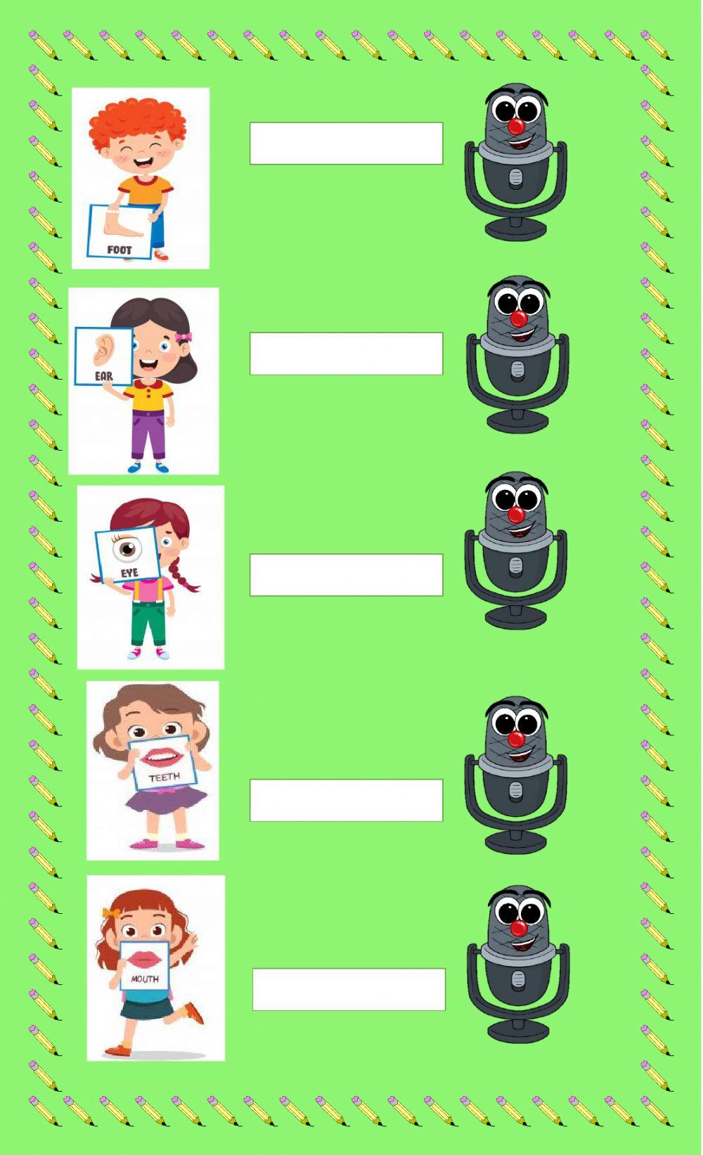 Evaluación ( Body parts)