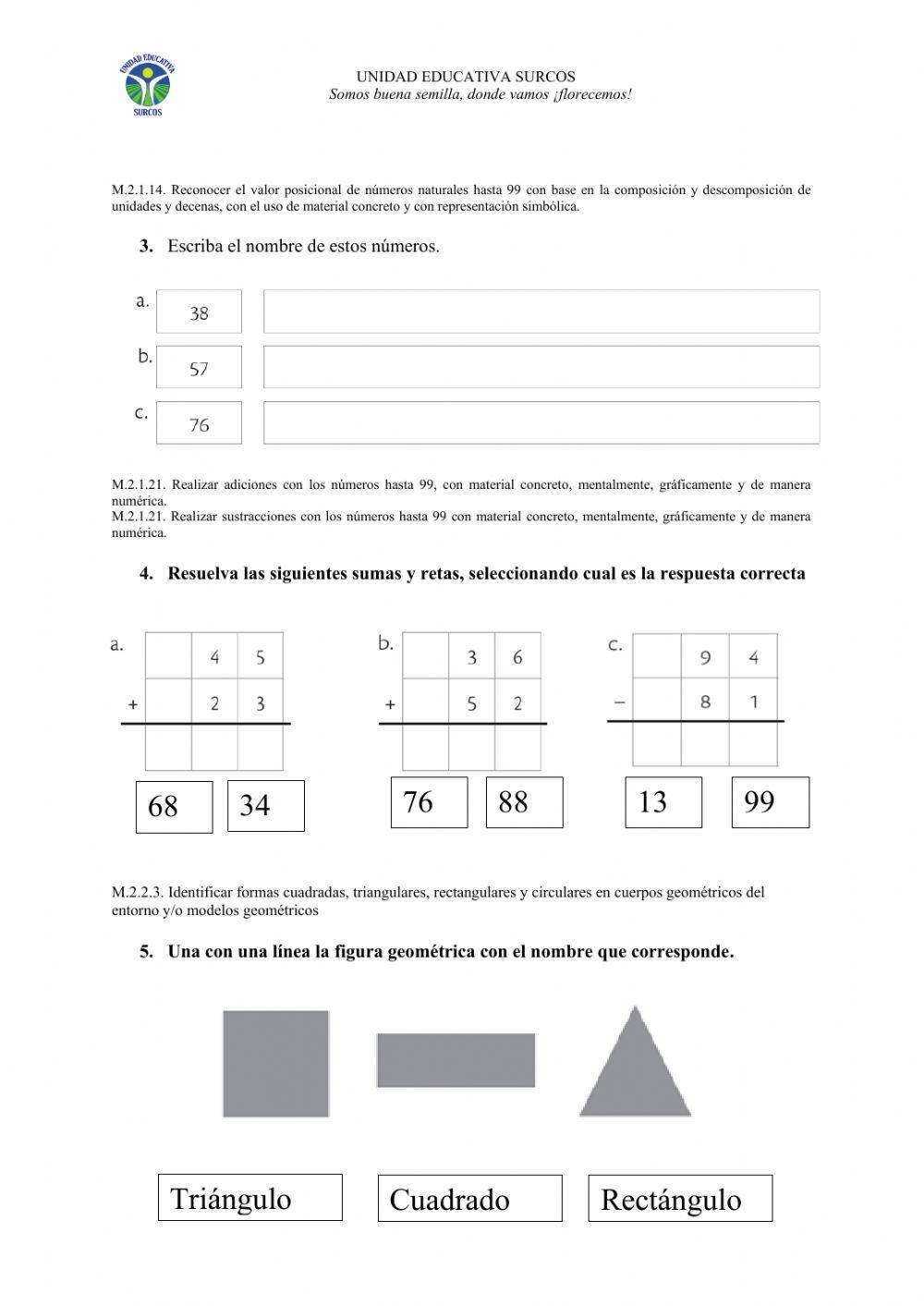 Diagnostico Matemática