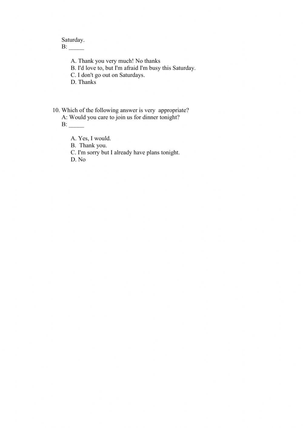 To Invite someone to do somthing