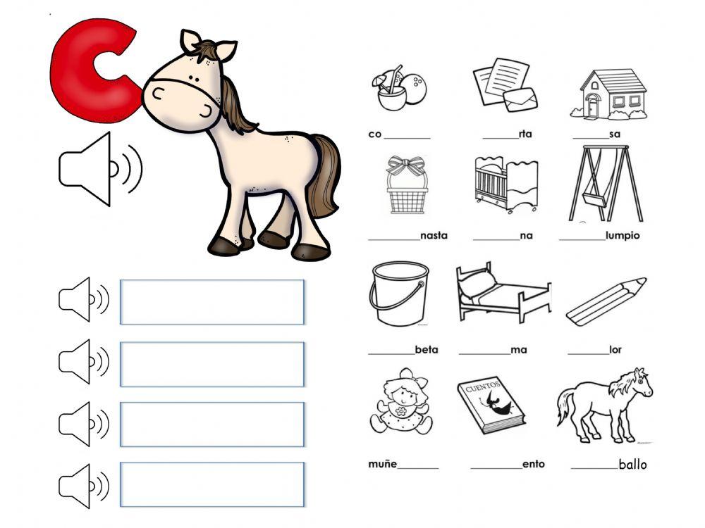 Completa la síaba que falta