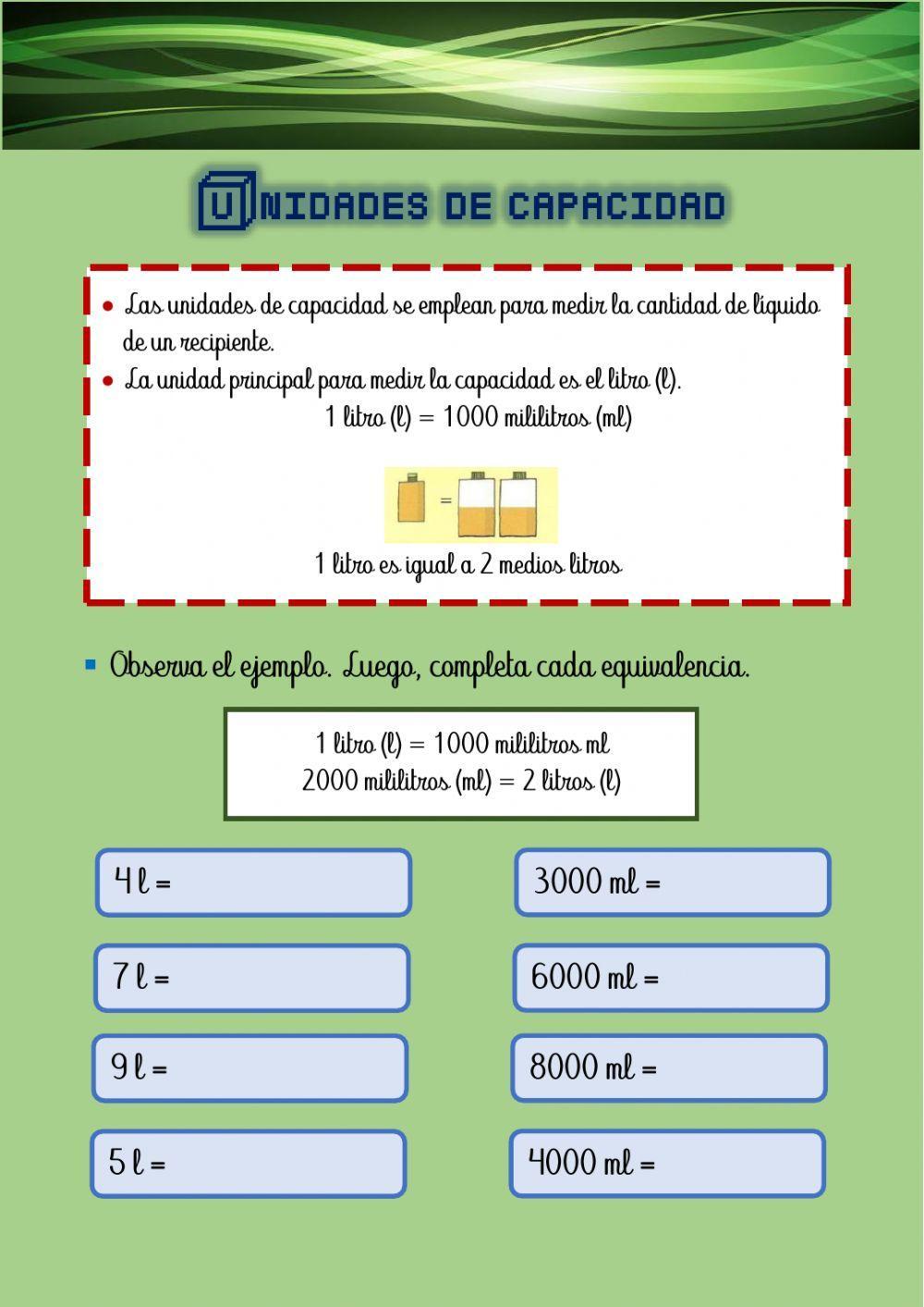 Unidades de Capacidad