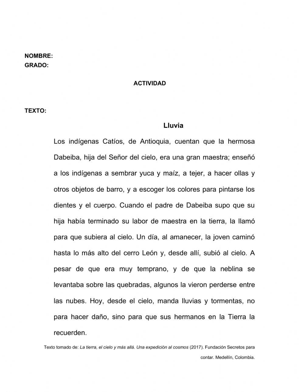 Actividad texto