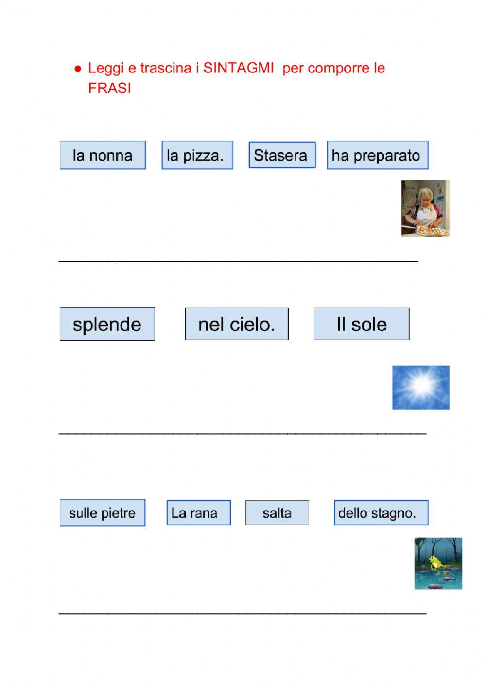 Ricostruzione di FRASI