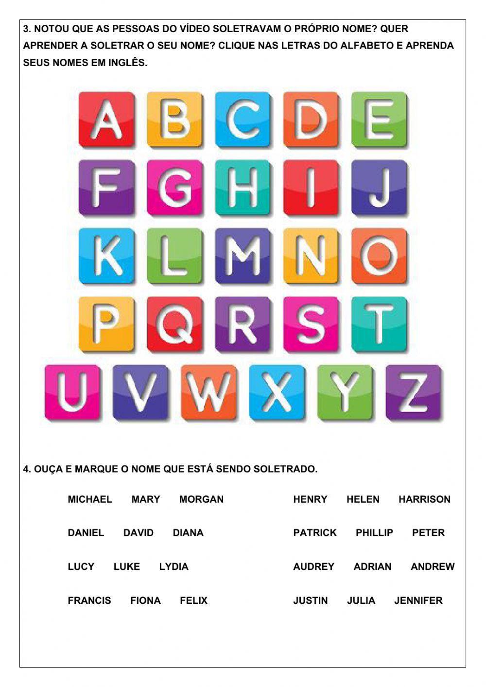 2º ano - what's your name?