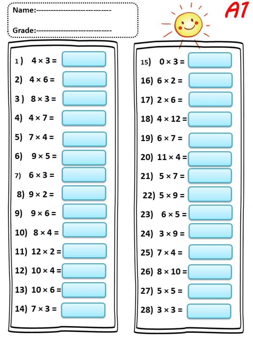 Fact Multiplication