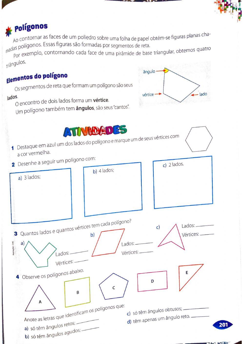 Atividades polígonos