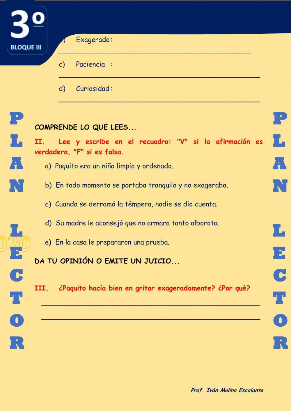 Texto nº 41 la prueba