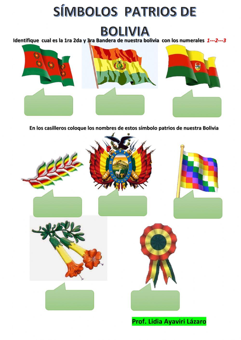 Símbolos  patrios de bolivia