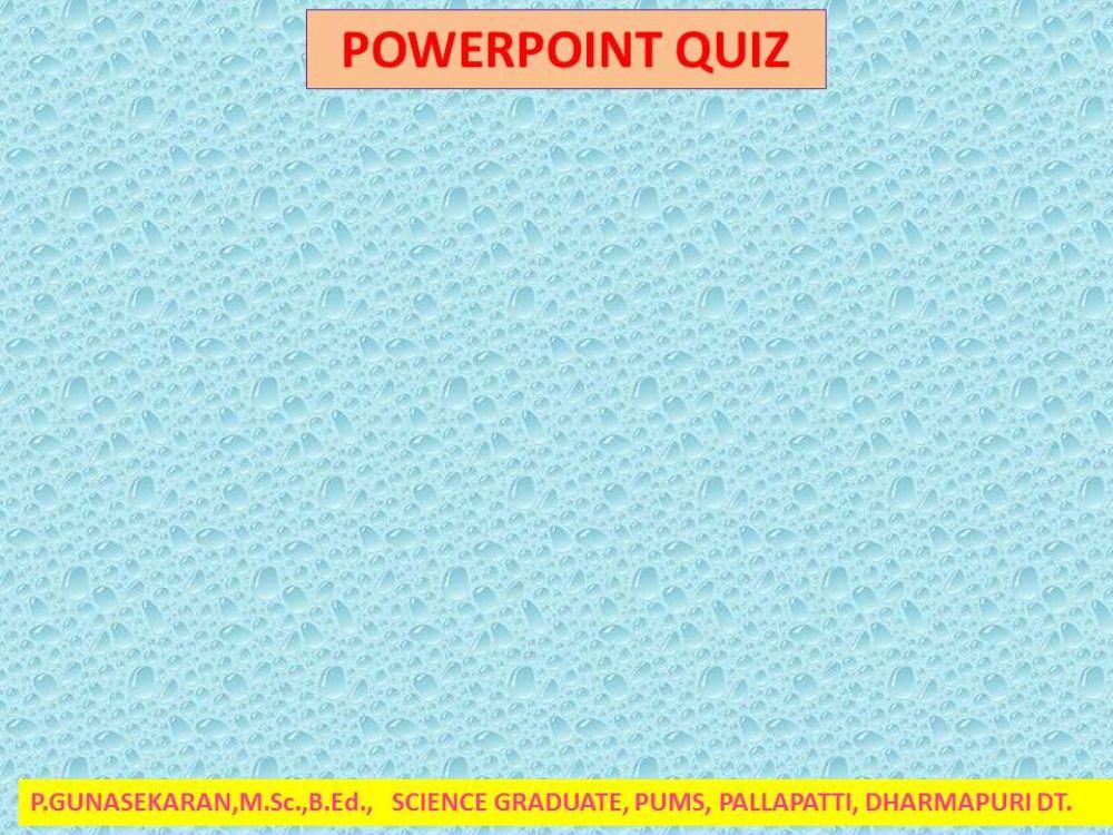 Powerpoint quiz