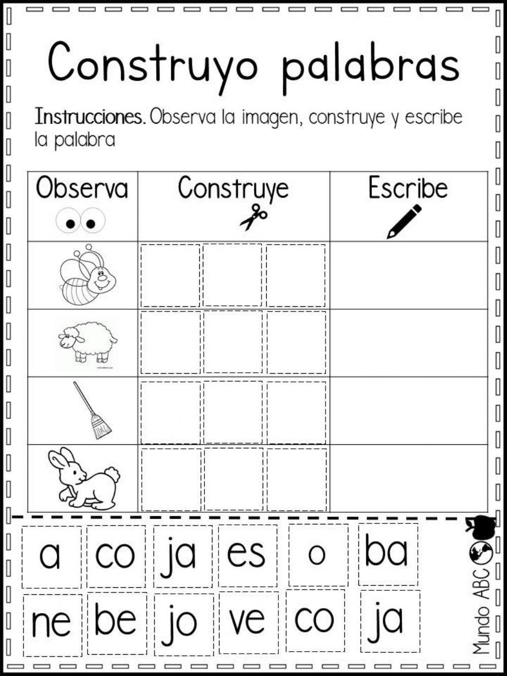 Identifico las sílabas que me faltan