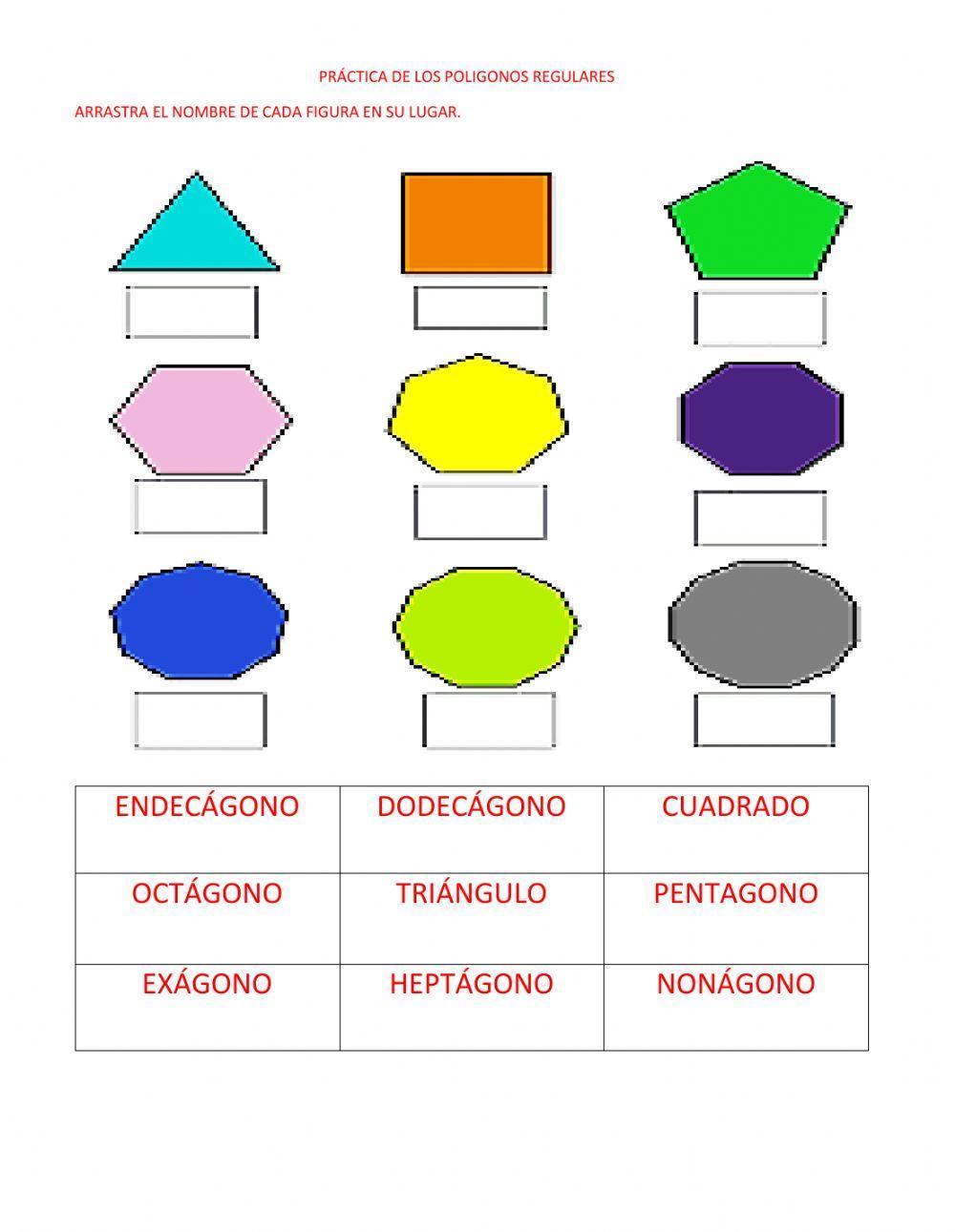 Práctica de polígonos regulares