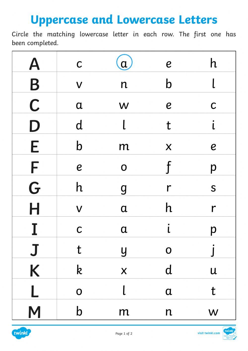6015702 Uppercase and Lowercase letters SheldeneScott