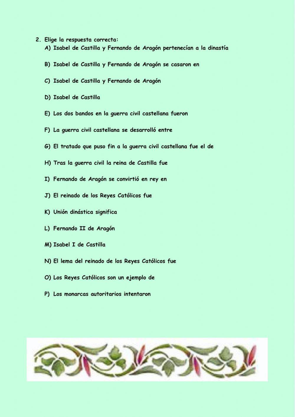 Los Reyes Católicos