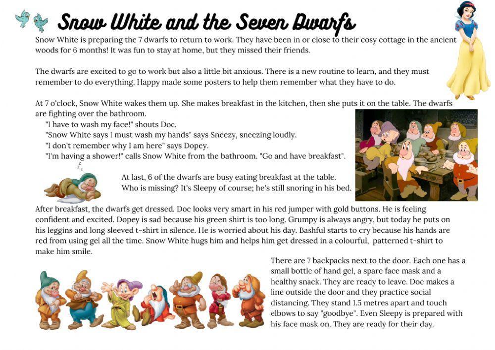 English Reading: Snow White and the Seven Dwarfs