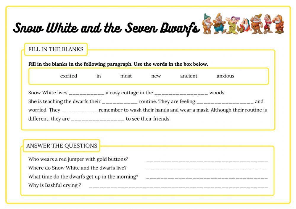 English Reading: Snow White and the Seven Dwarfs