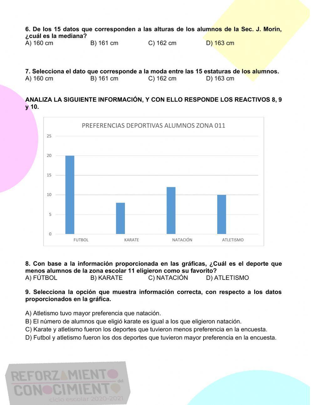 Evaluación diagnóstica 2do secundaria