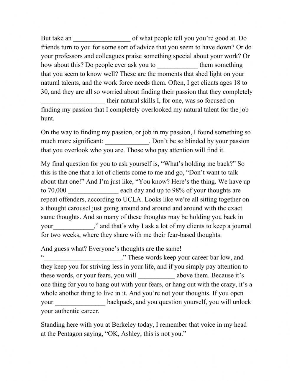 Ashley Stahl at TEDxBerkeley