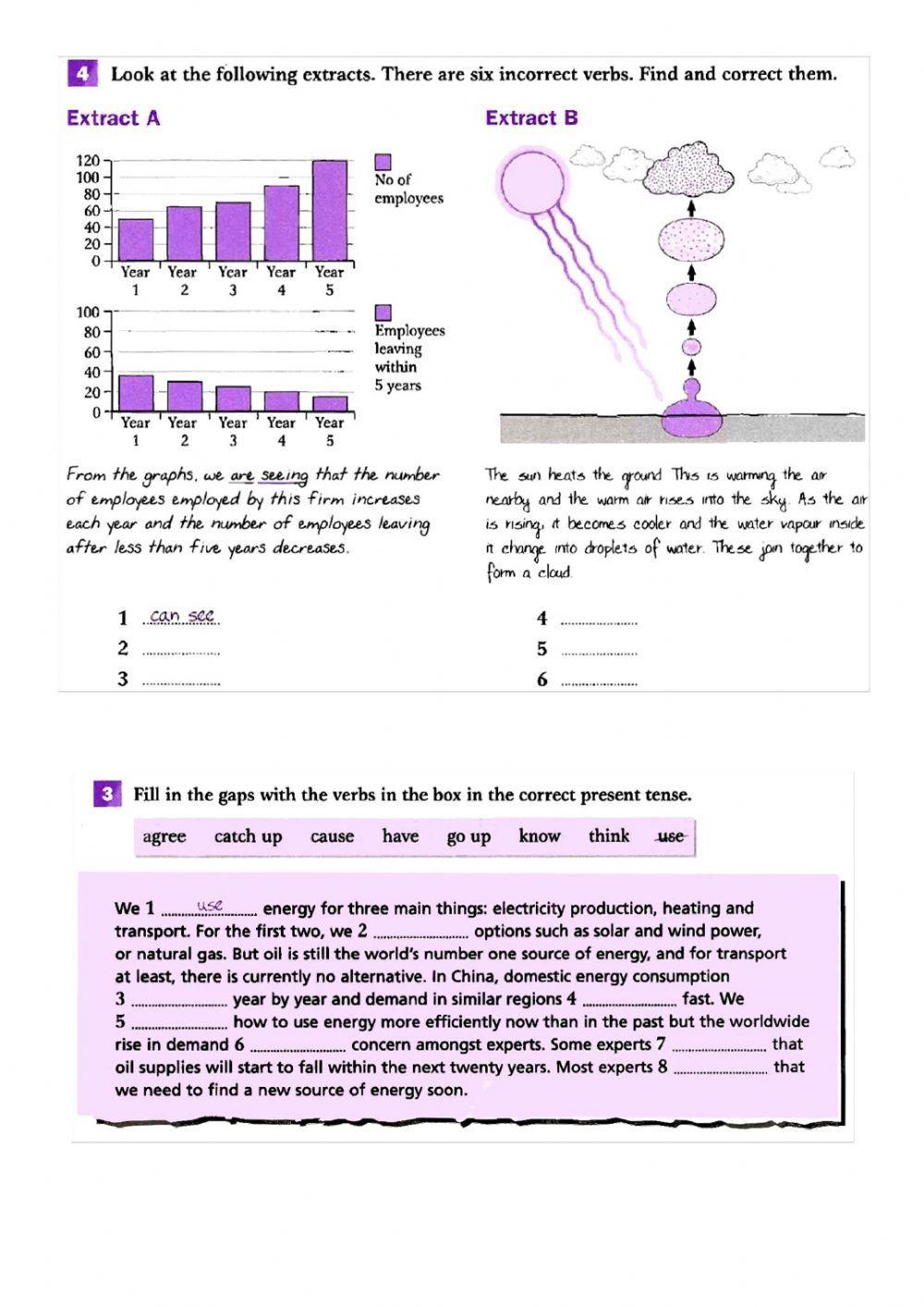 Grammar Practice for Present Simple, Present Continuous, Past Simple