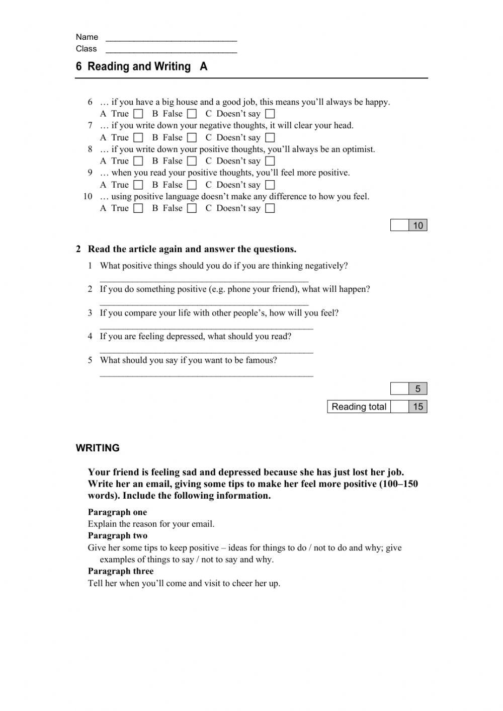 English file pre-int unti 6