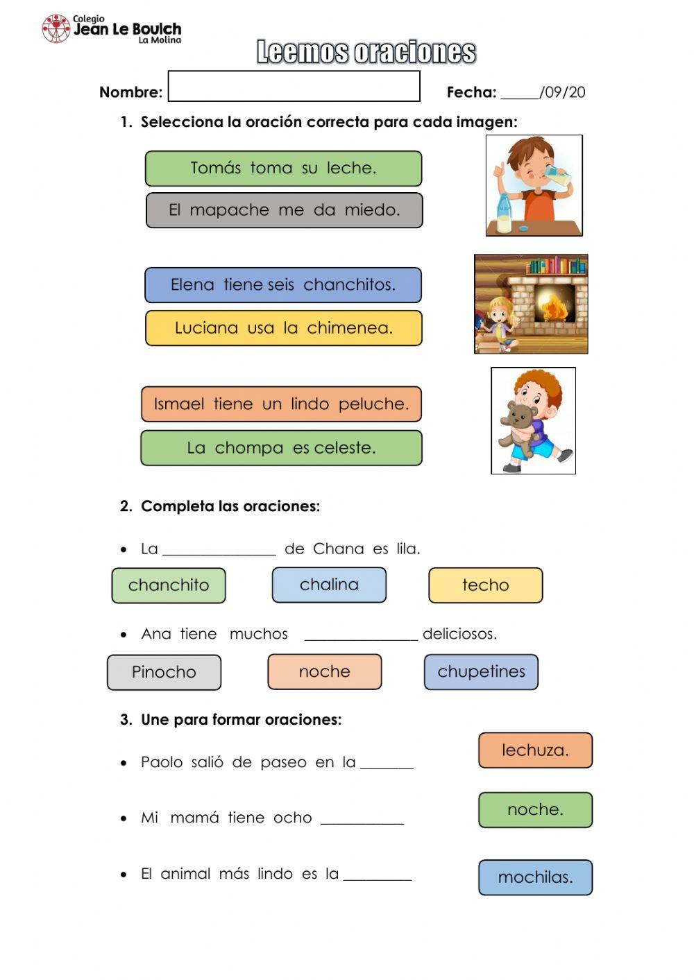 Comprensión de oraciones
