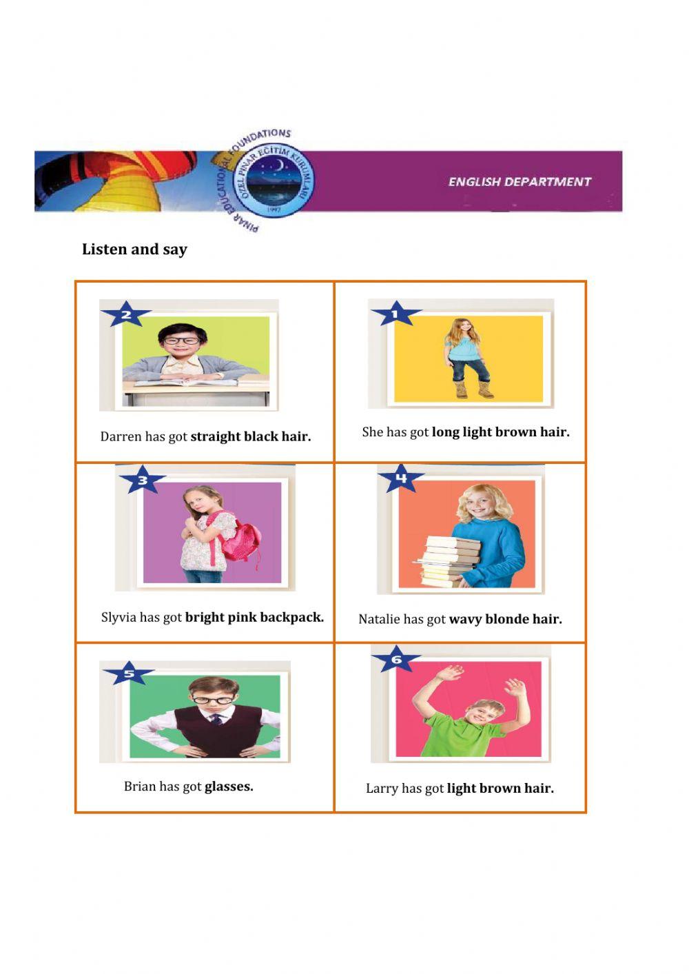 Unit1- Kids in my class