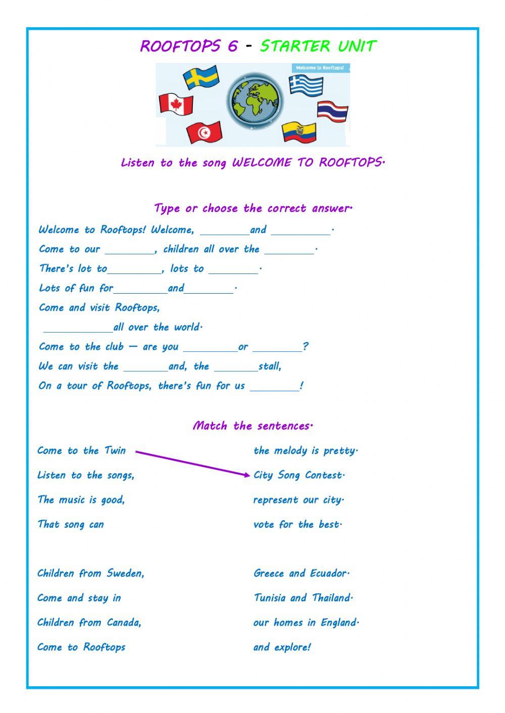 ROOFTOPS - STARTER UNIT - Welcome to the Town Hall