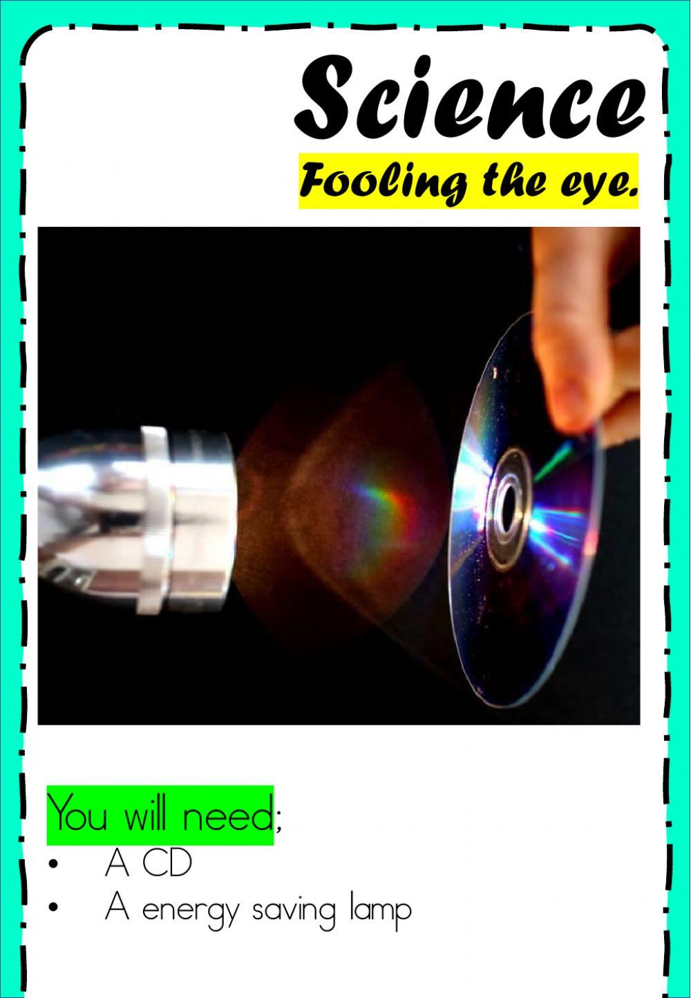 Science 21 Experiment - Fooling the Eye