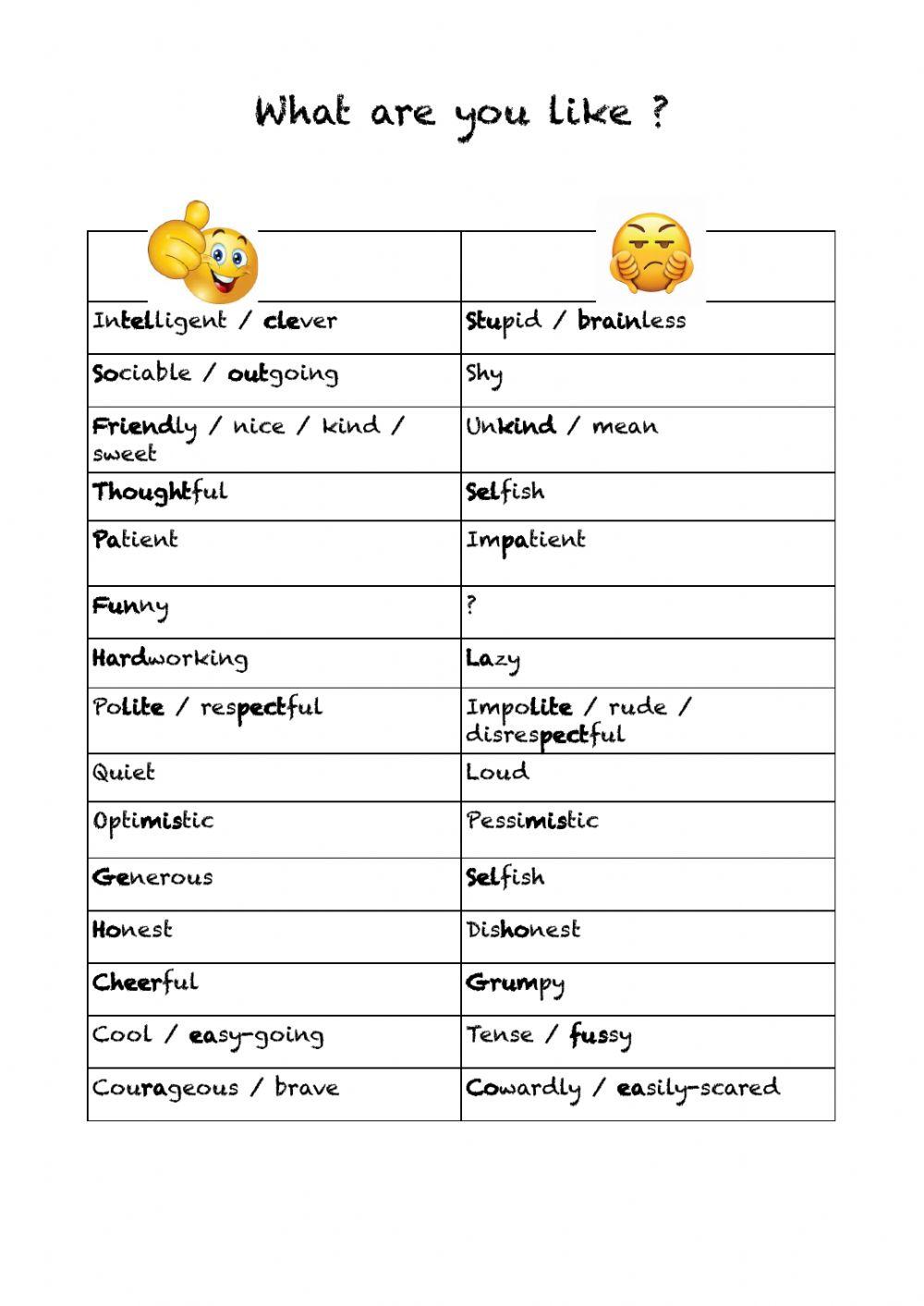 6018011 what am i like personality adjectives