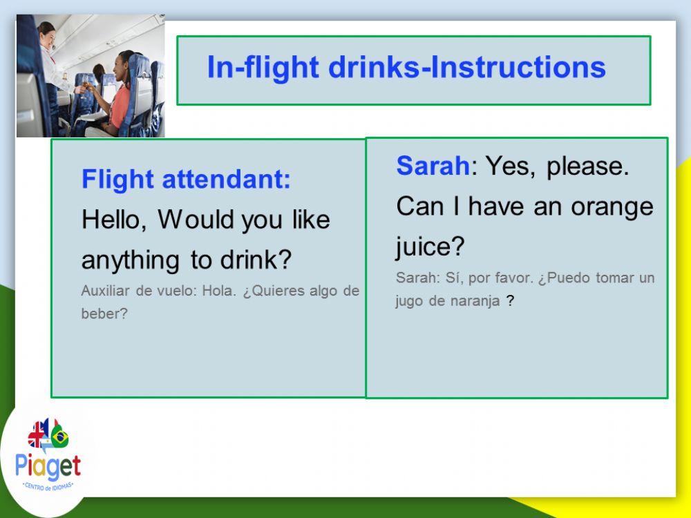 In-flight drinks-Instructions
