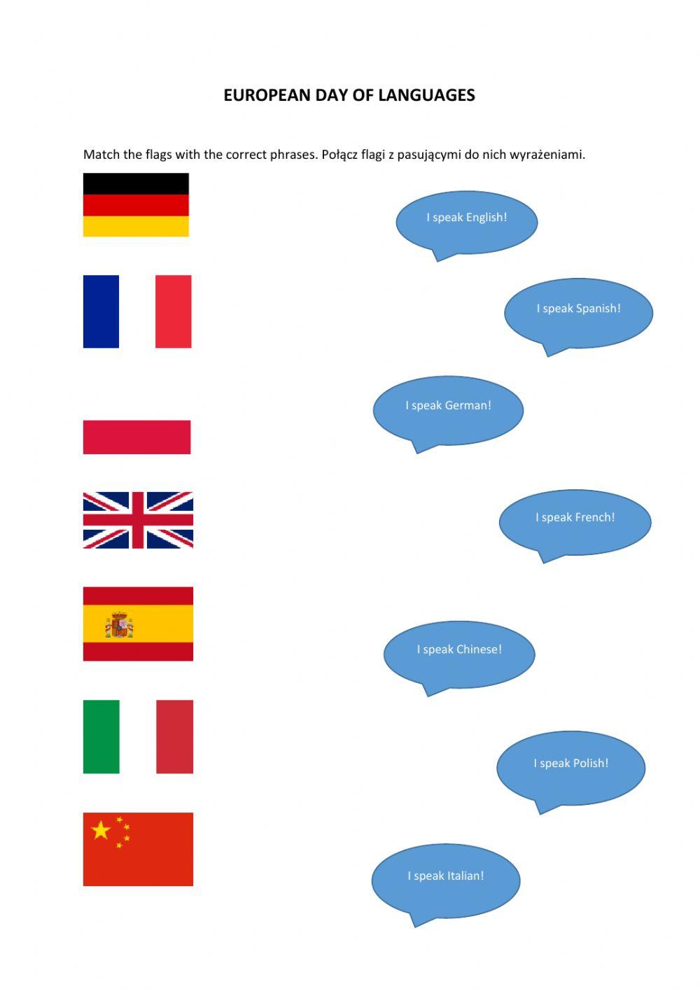 Flags and languages