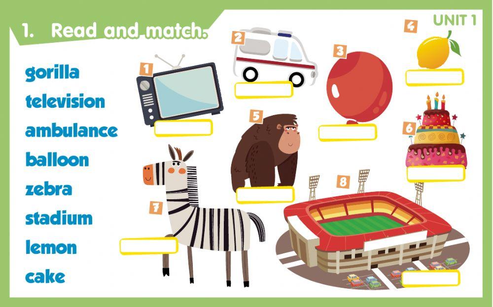 2 grade Unit1 Words by Bilgece