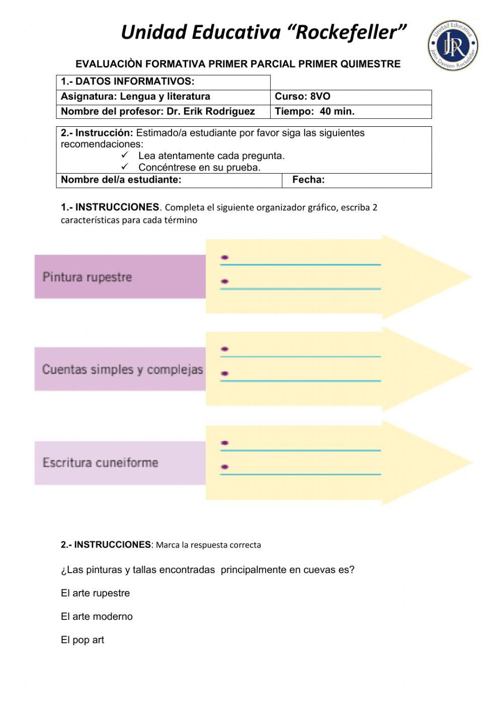 Ficha EF1 Lengua y Literatura