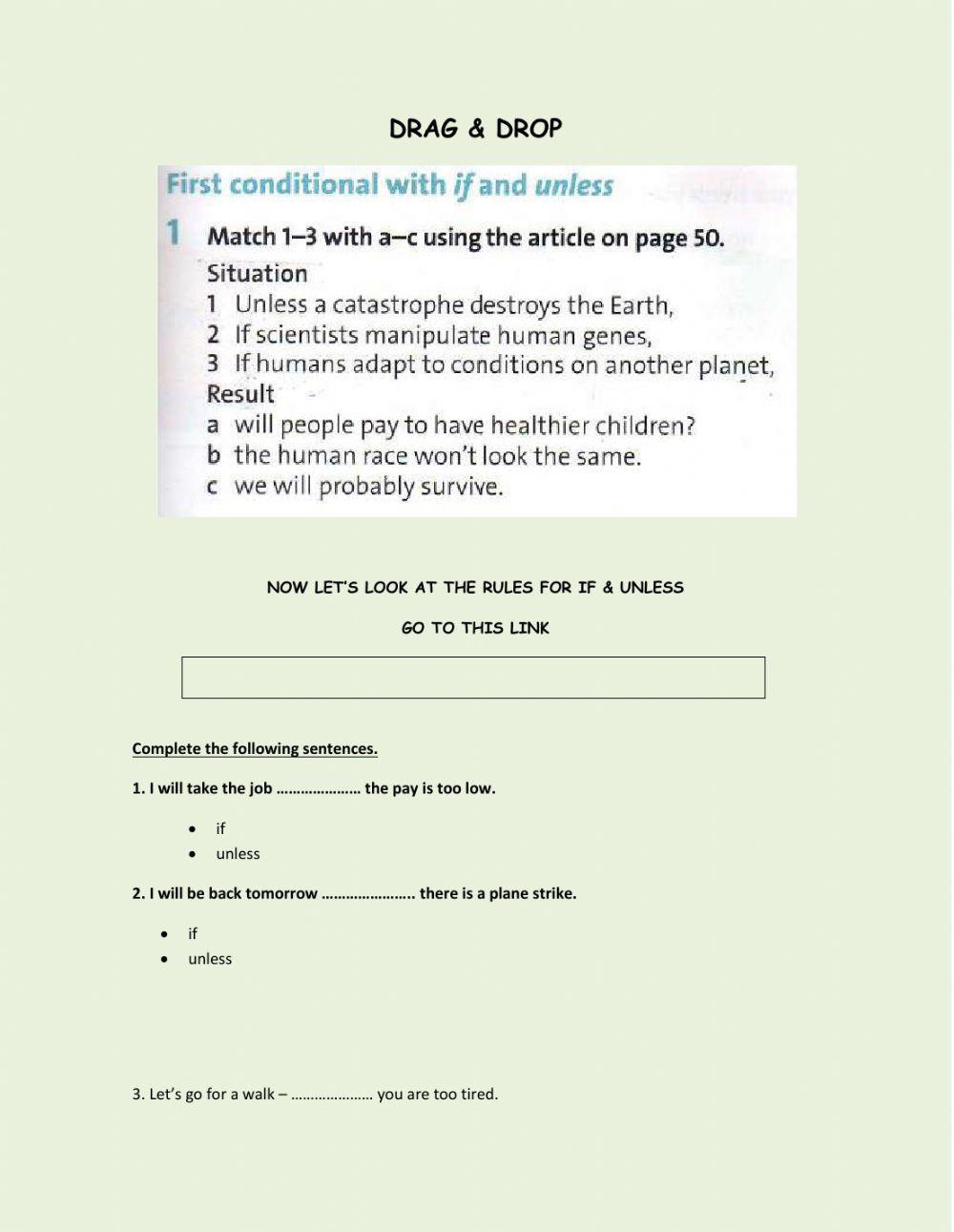 Pi2: if- unless - clauses