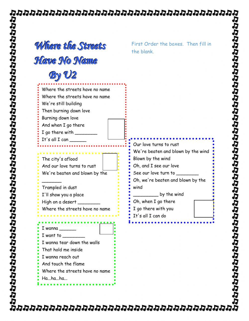 Where the streets have no name