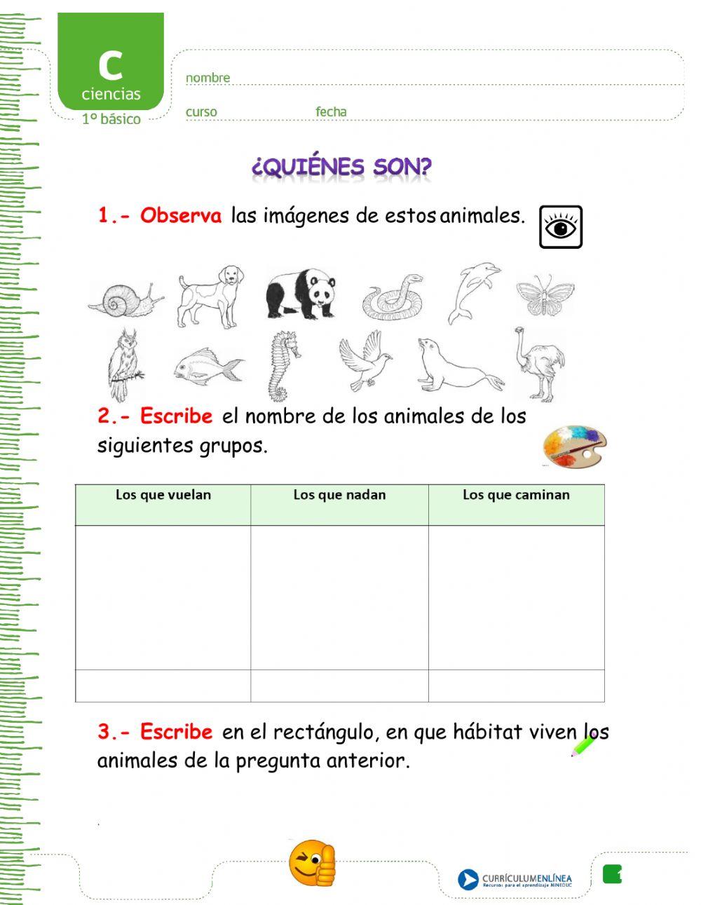 Animales por su hábitat