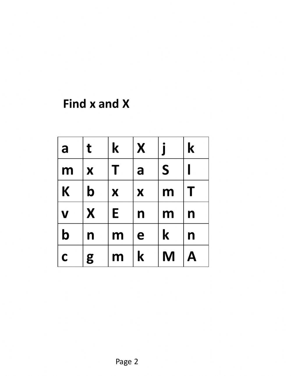 find w and W)(x and X)
