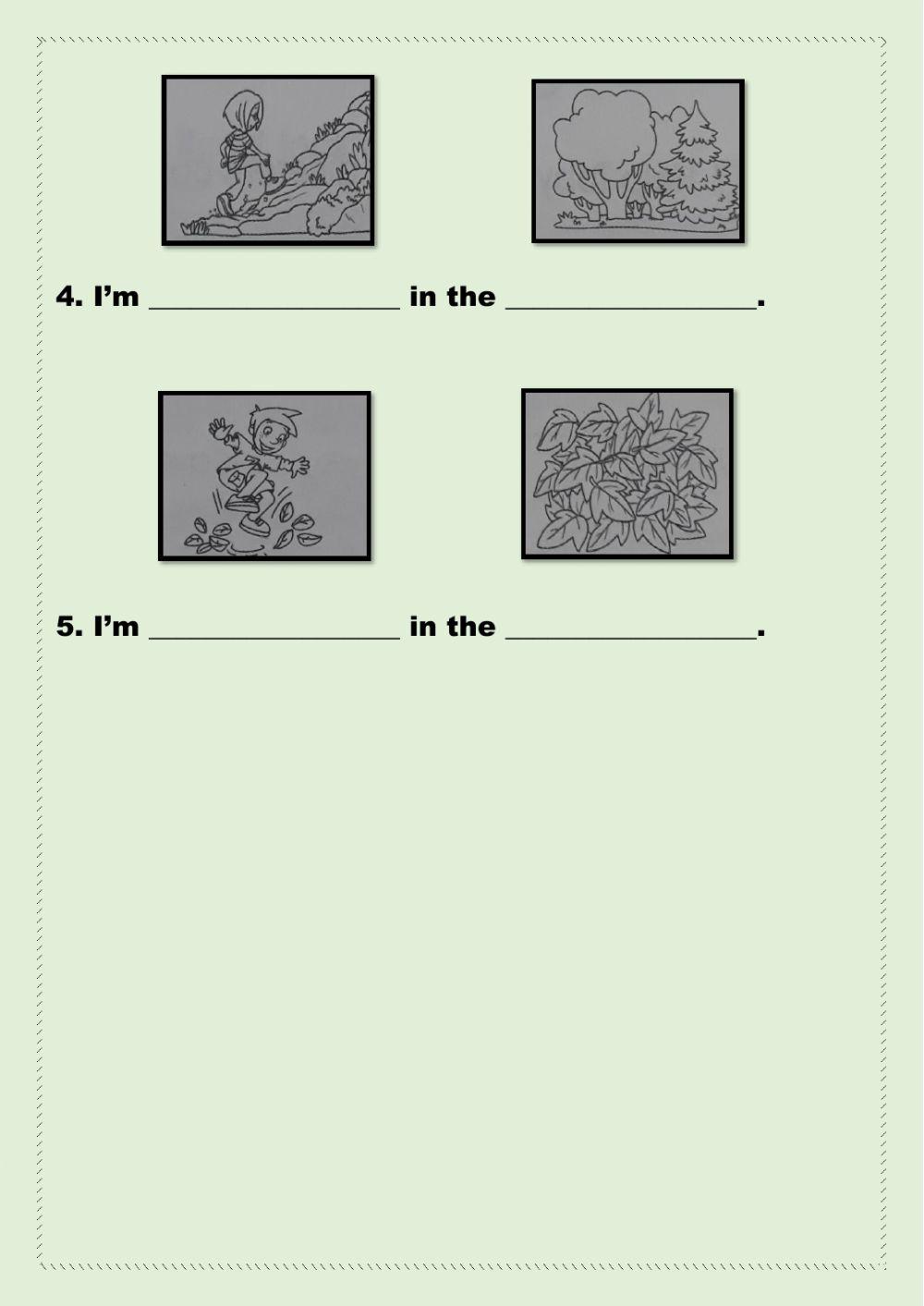 Look, read and complete