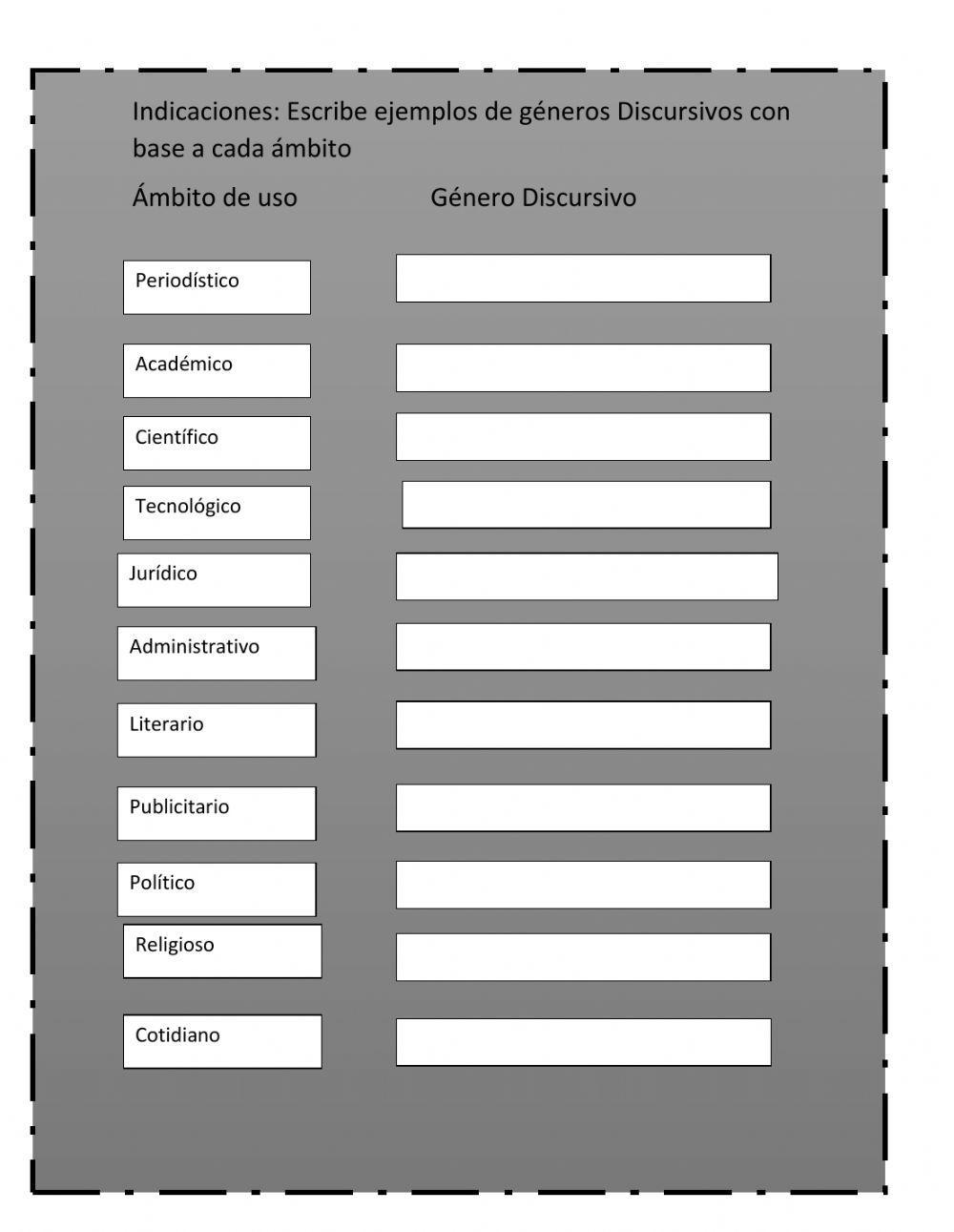 Géneros discursivos