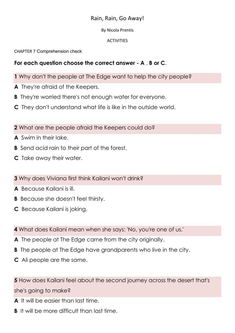 Rain rain go away -Chapter 7