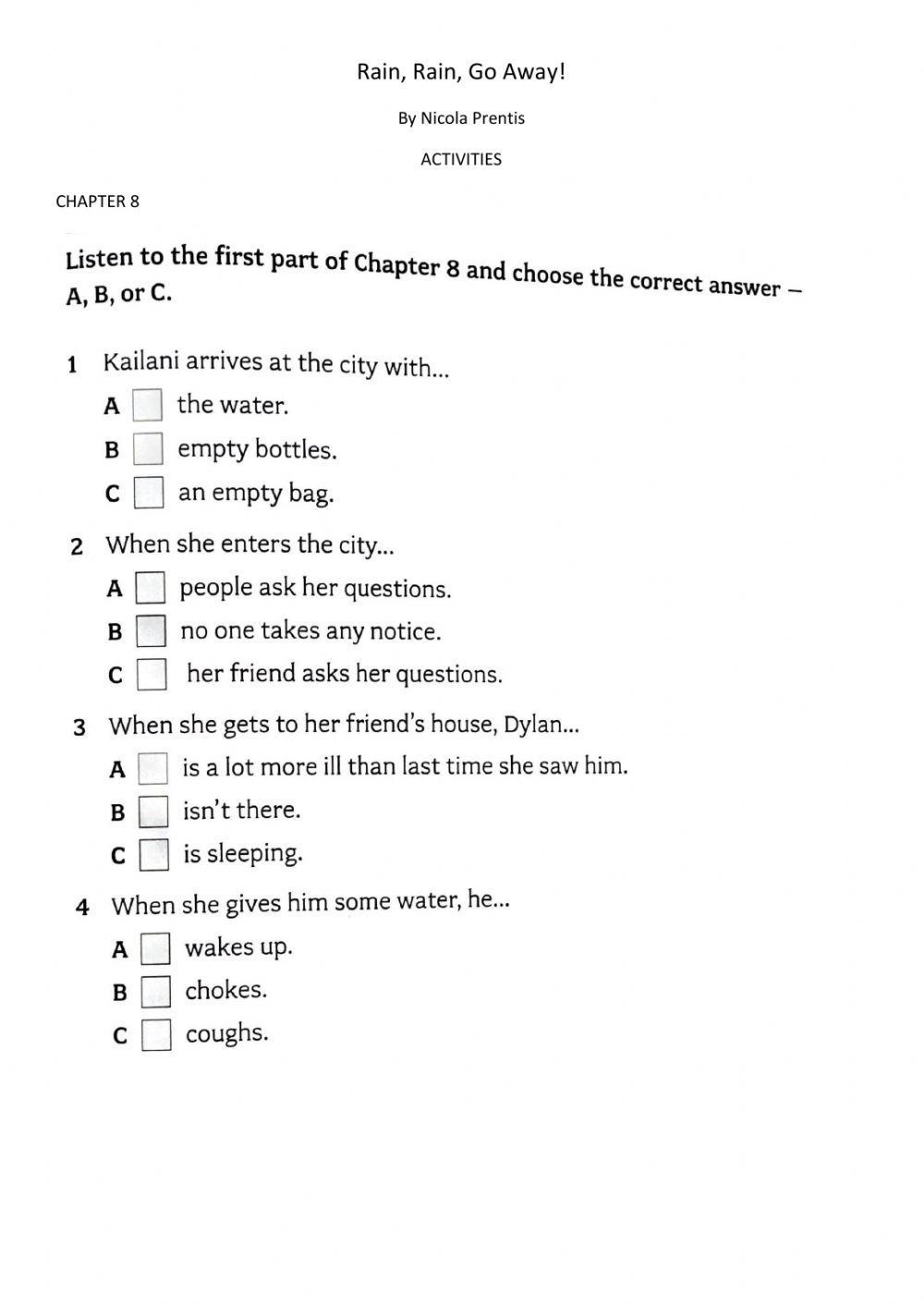 Rain rain go away -Chapter 8