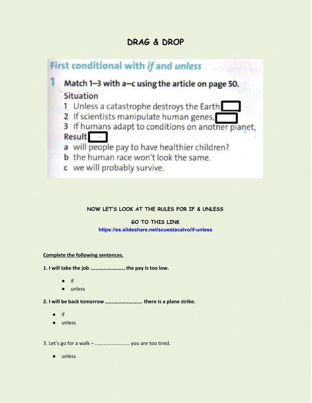 Pi2: if- unless - clauses