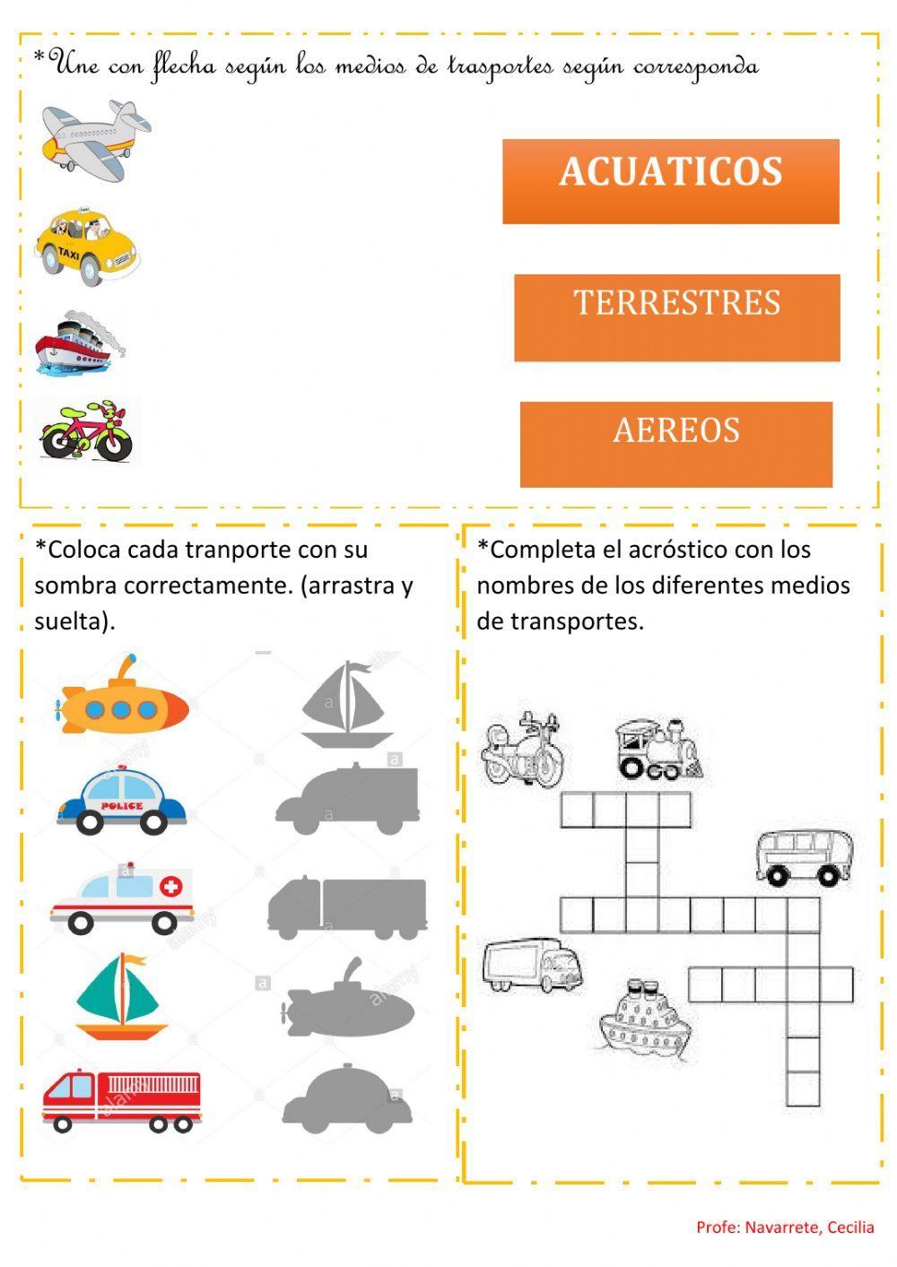 Los medios de transportes
