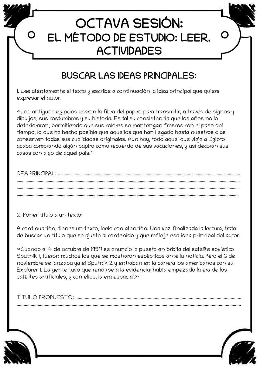 Técnicas de estudio sesión 8