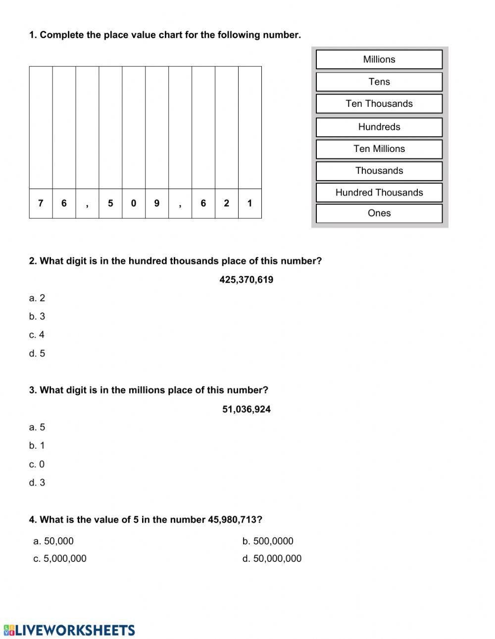 SOL 4.1 Place Value (Audio) SOL 4.1 Place Value (Audio)