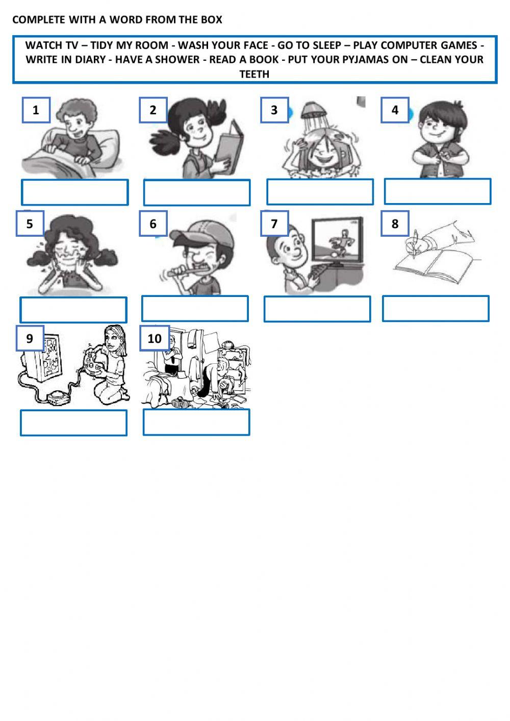 Hop into english 2 unit 4 verbs