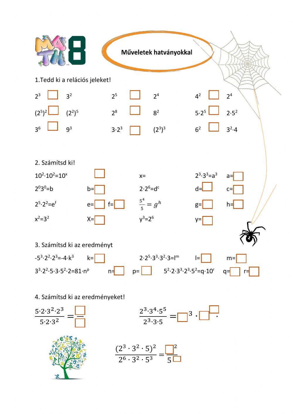 Hatványozás  Exponentiation