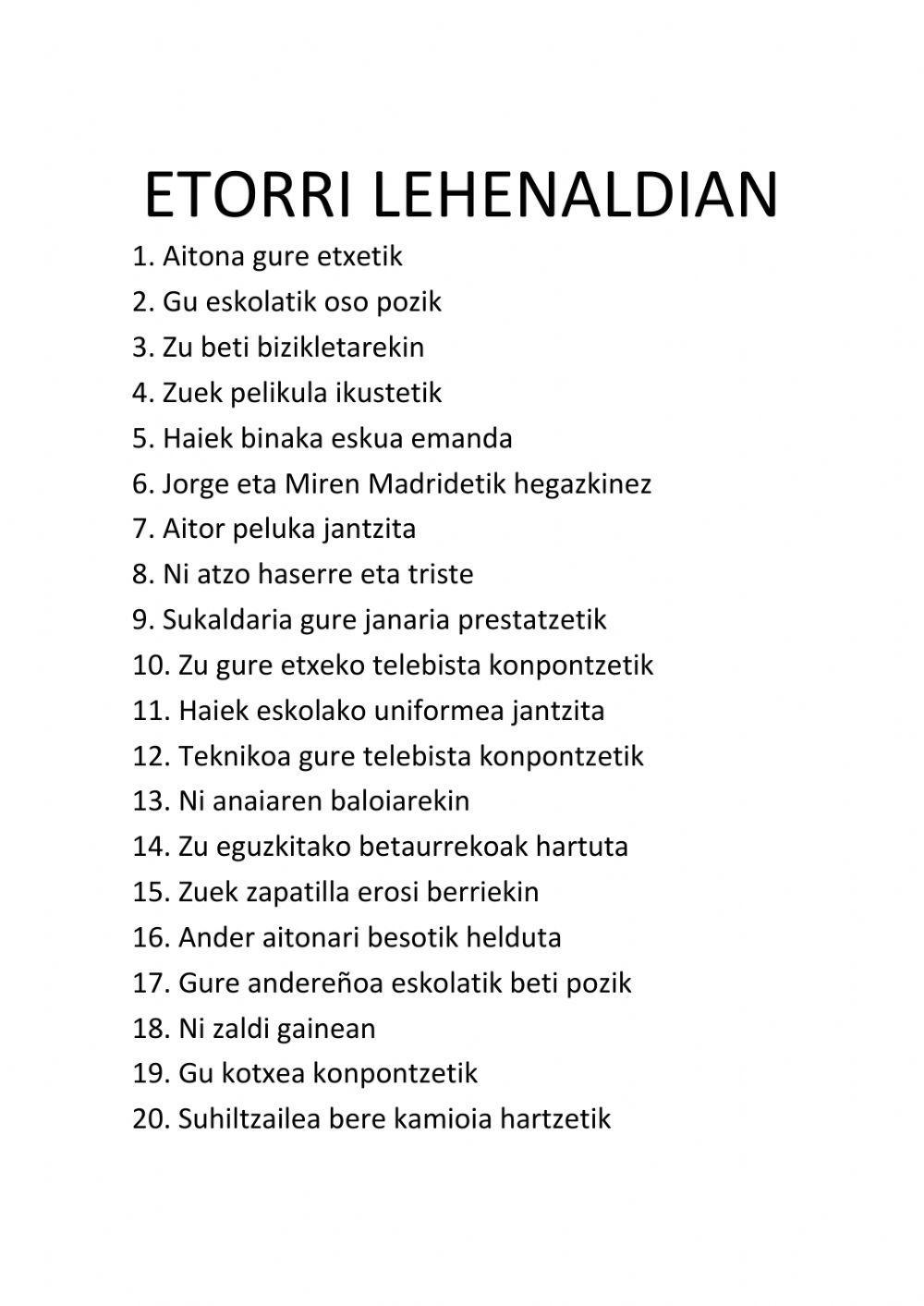 ETORRI 1 LEHENALDIAN