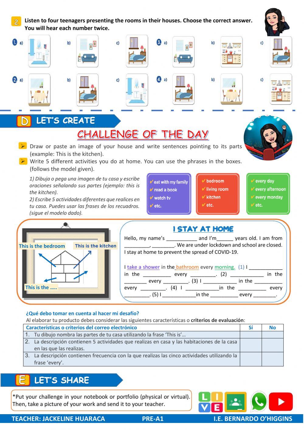 ENGLISH - Aprendo en casa - PRE A1 - semana 24 - PERÚ