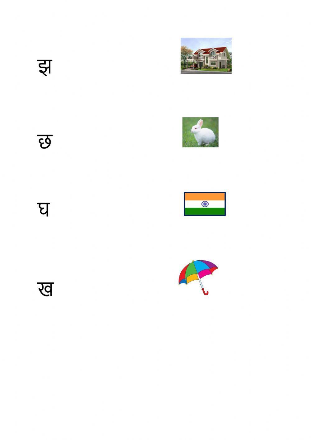 Hindi  worksheet