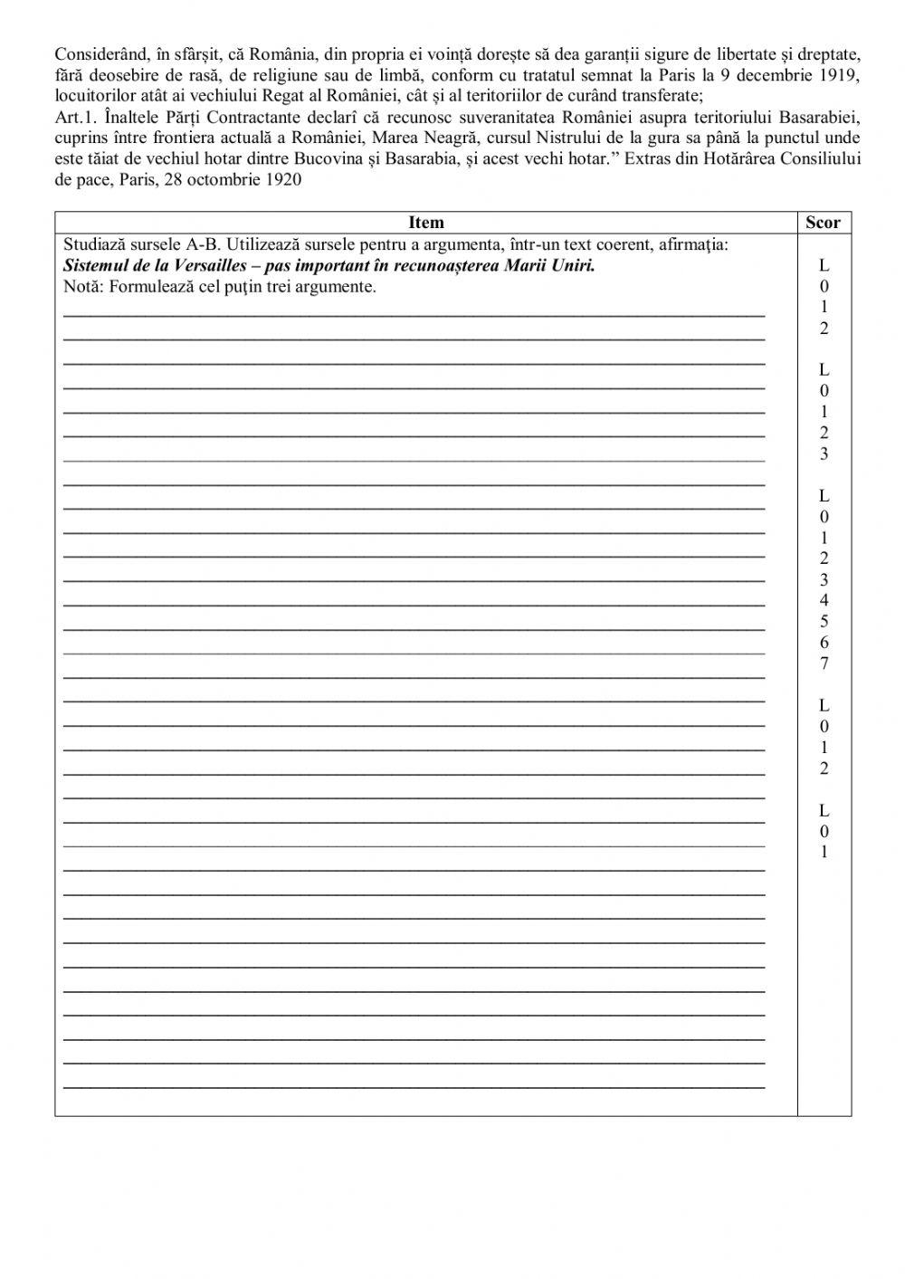 Conferința de pace de la Paris și noua ordine internațională